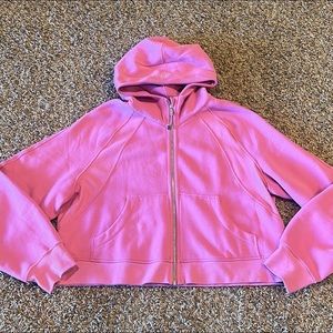 Lululemon scuba full zip. Pink blossom. Size XL/XXL. Like new, worn once.
